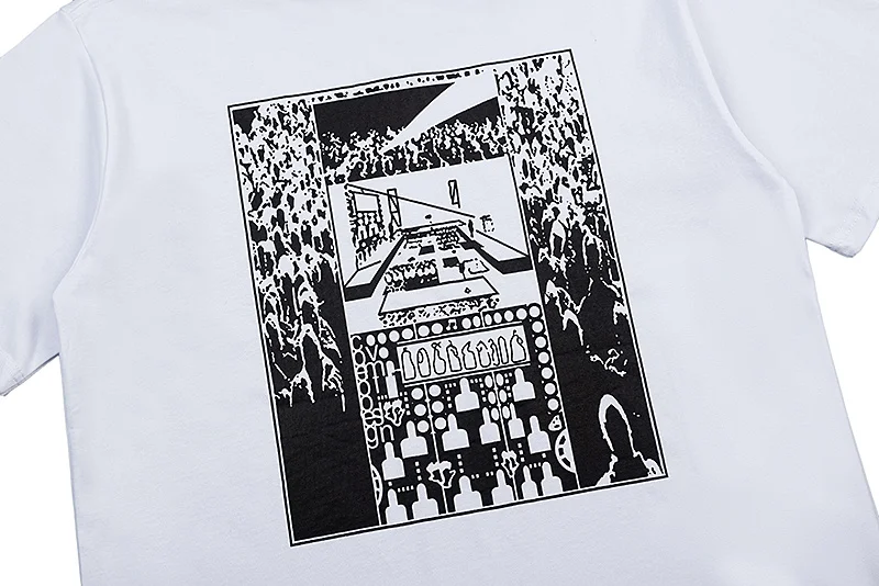 Life Cavempt T-shirt Vintage Streetwear Abstract Cinema Print Men Women Short-sleeved Couple C.E T Shirt