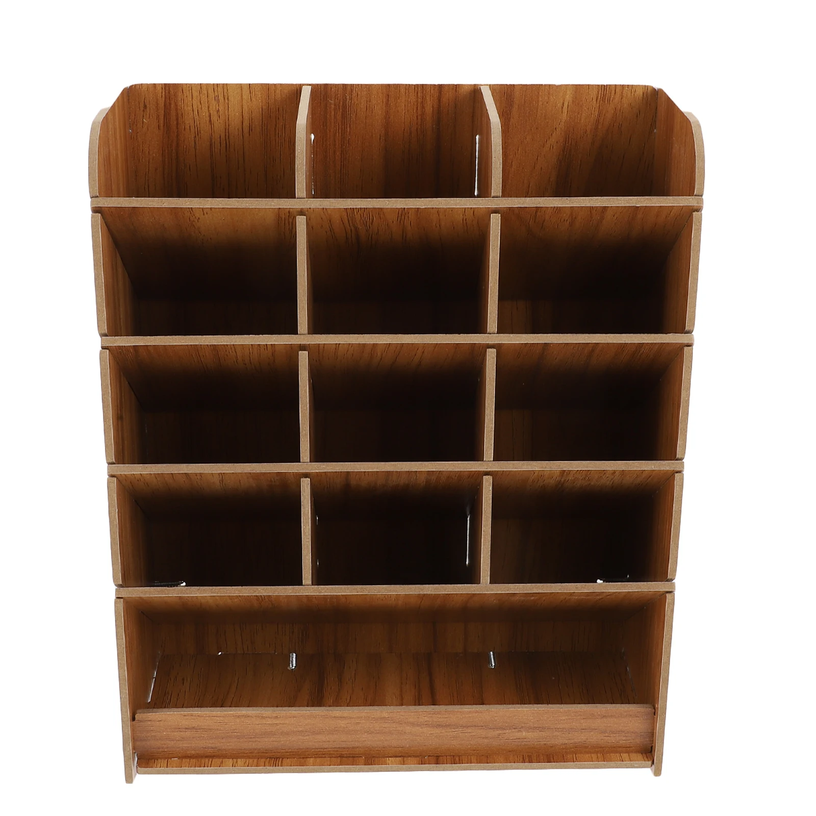 

Creative Pen Holder Wooden Pencil Case Multi grid Office Supply Stationery Storage Desk Accessory Smooth Large Capacity