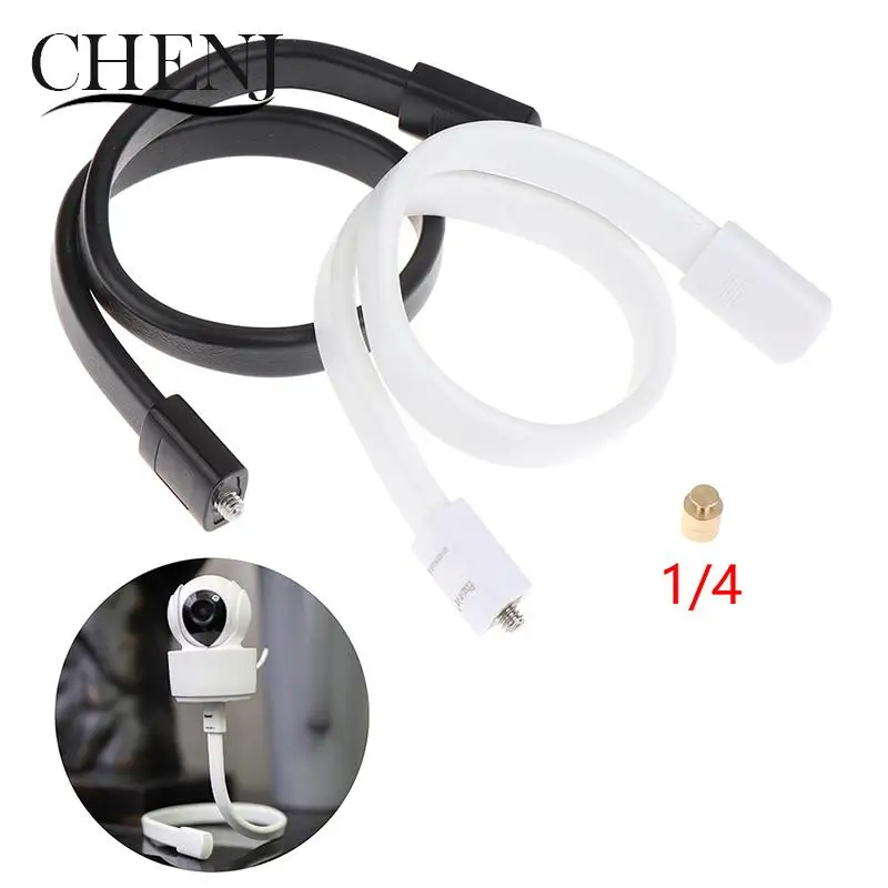 1/4In Thread Webcam Bracket Gooseneck Selfie Holder Crib Support Monitor Bracket Punch-free Multi-function Bracket