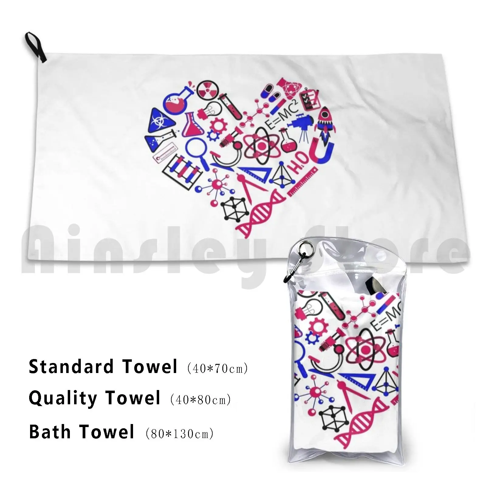 Chemistry Lover Beach Towel Quick Dry Quality Towel Nerds Scientific Chemistry Teacher Funny Chemistry Cute Science
