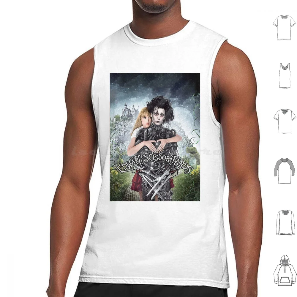 Edward Scissorhands ( 1990 ) Tank Tops Vest Sleeveless Edward Scissorhands Tim Burton 90S Winona Ryder Johnny Depp Diane Weist