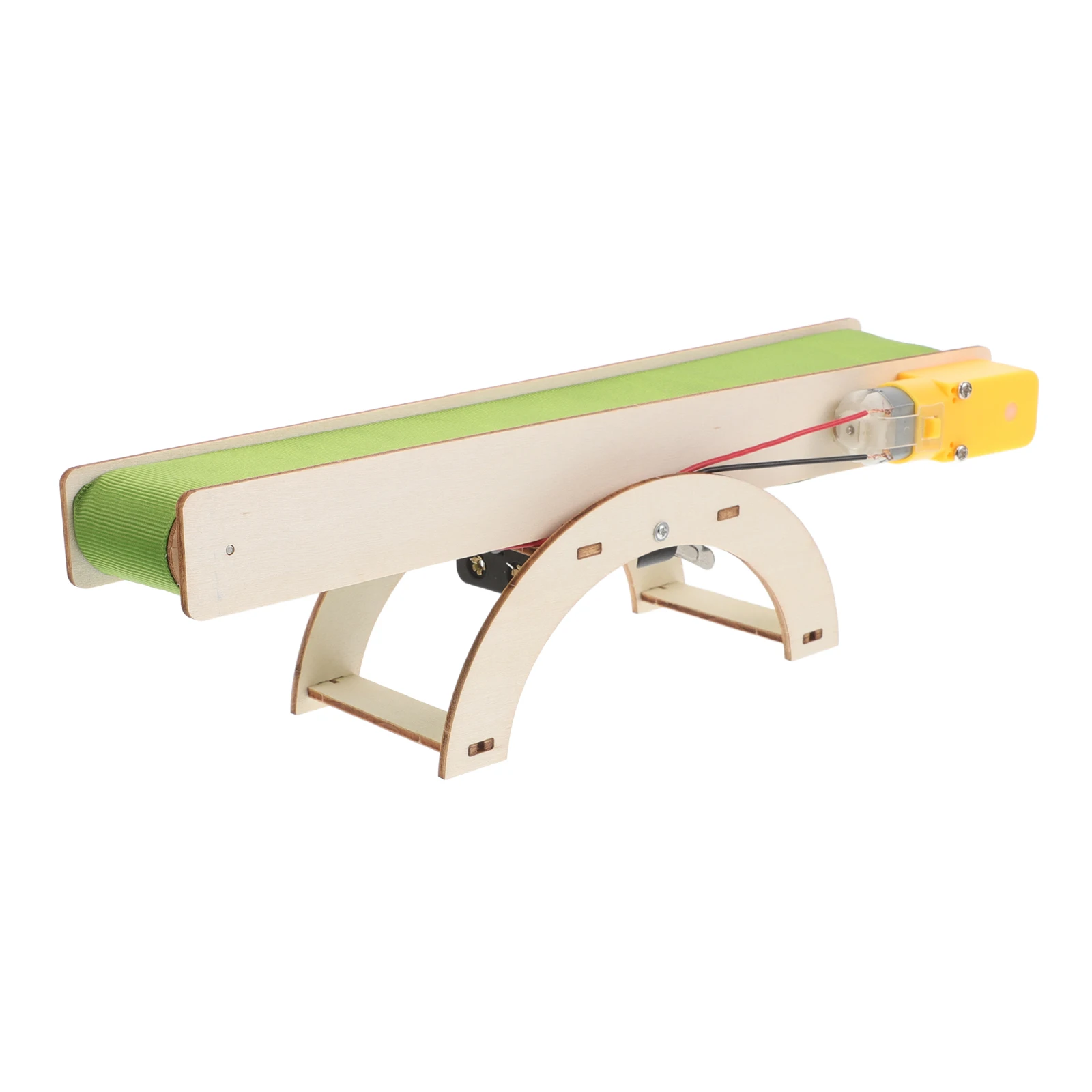 

1pcs Electric Conveyor Belt Automatic DIY Wooden Kits Educational Toys Assembly Projects Student Science Models STEM