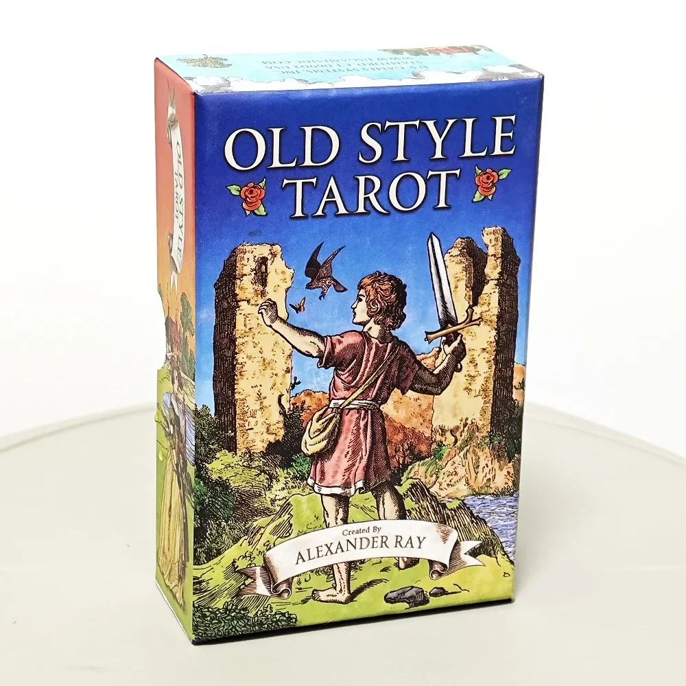 

12*7 см карты Таро в старом стиле в жесткой коробке английская версия 78 шт. карты Таро с двойным тиснением для гадания