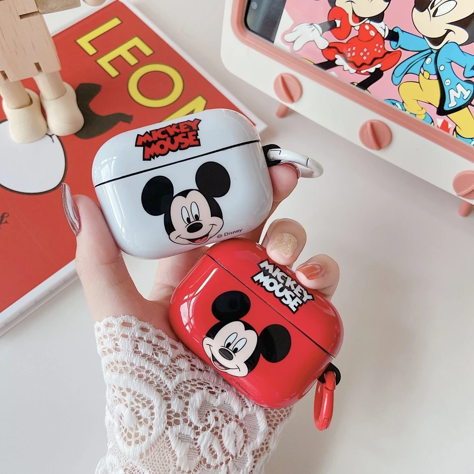 Cartoon Mickey Mouse Silicone IMD TPU Case For Airpods Pro 2 1/2 3rd Disney Headphone Accessories Air Pods Protective Box Cover