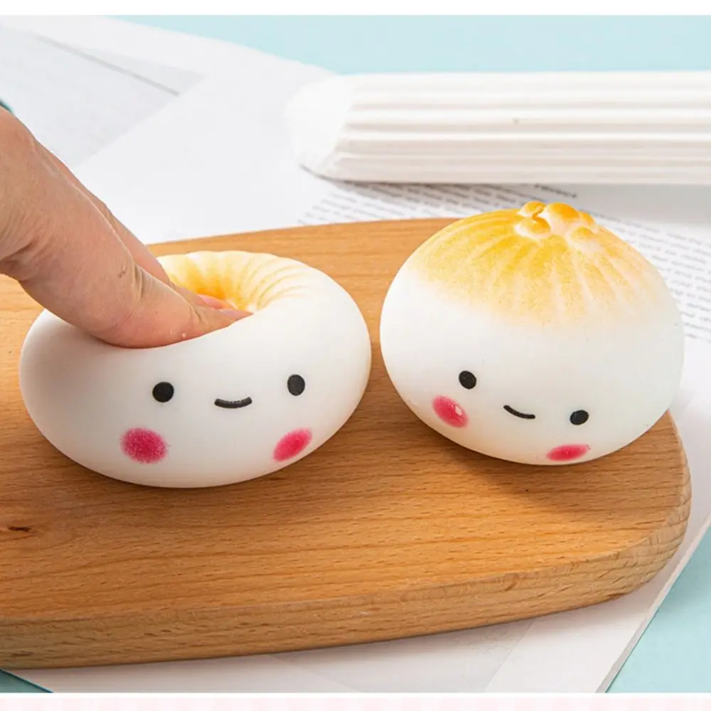 

Мягкая игрушка-сквиш «Булочка на пару» с блестками, с эффектом медленного восстановления формы, для снятия стресса