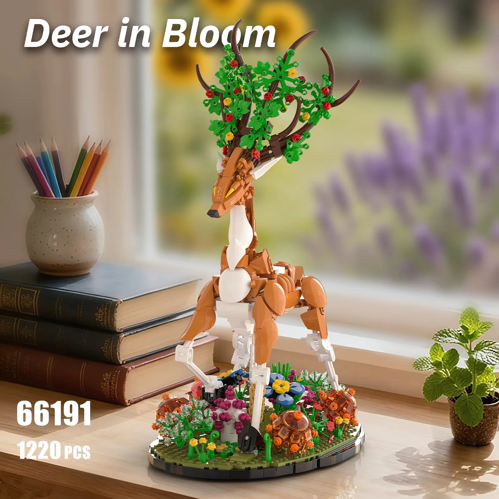 

1220Pcs Forest Elk Building Blocks Set, Intricate DIY Art Project, Unique Nature Theme Gift