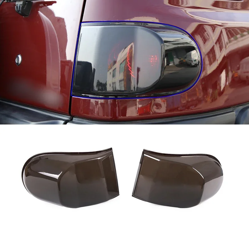 

2 Piece ABS Transparent Gray Taillight Cover Lampshade Casing Decorative Trim Car Accessories For Toyora FJ Cruiser 2007-2021