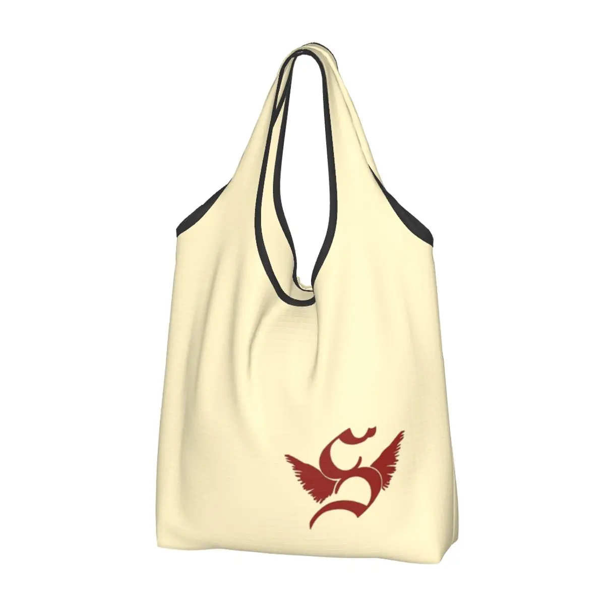 Saltburn Wings Logo Grocery Bags Durable Large Reusable Recycle Foldable Heavy Duty Movie Shopping Eco Bag Washable Lightweight