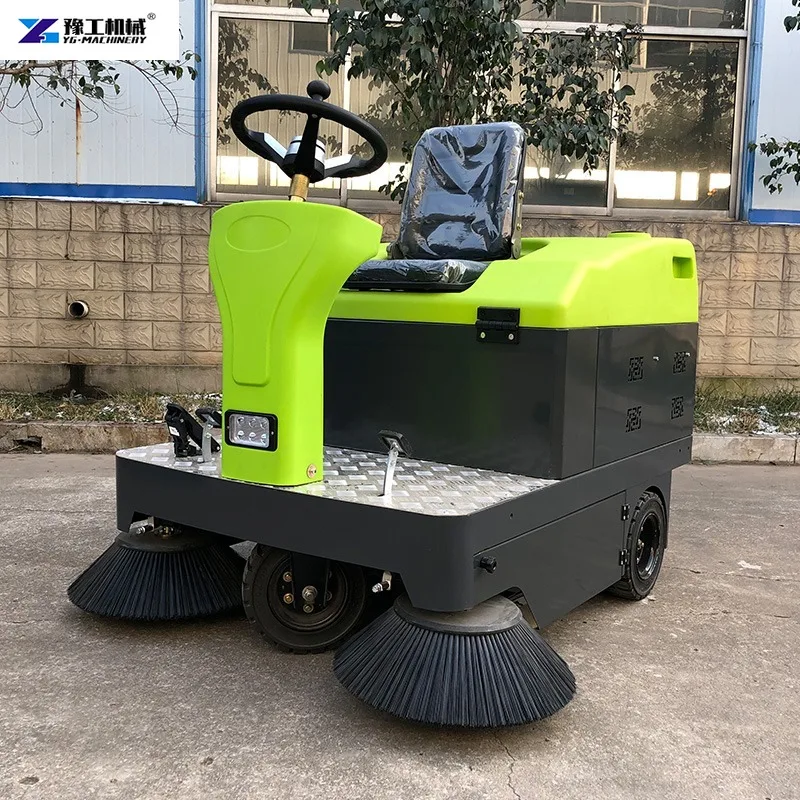 High Cost-performance Electric Small Industrial Ride-on Sweeper with 1300mm Sweeping Width