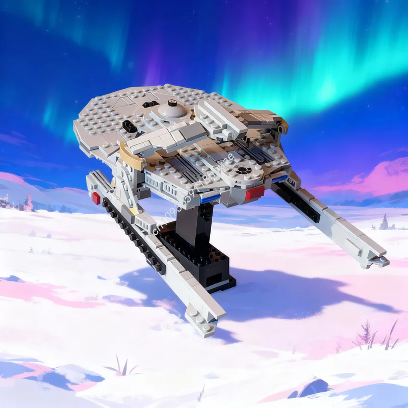 

568 деталей MOC Star Trek U.S. Reliant, альтернативная сборка, модель для боя, конструктор, рождественский подарок, архитектурная игрушка, идея для детей