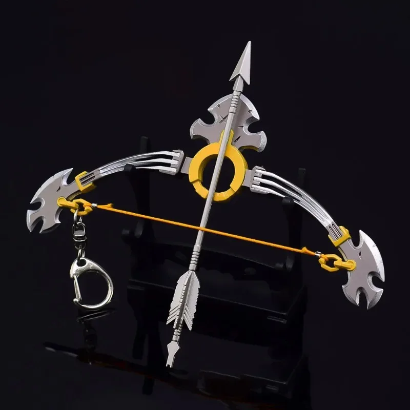 The Hyrule Fantasy Weapon Savage Lynel Bow Link 15cm Metal Game Peripheral Katana Sword Model Keychains Crafts Dolls Toys Gifts