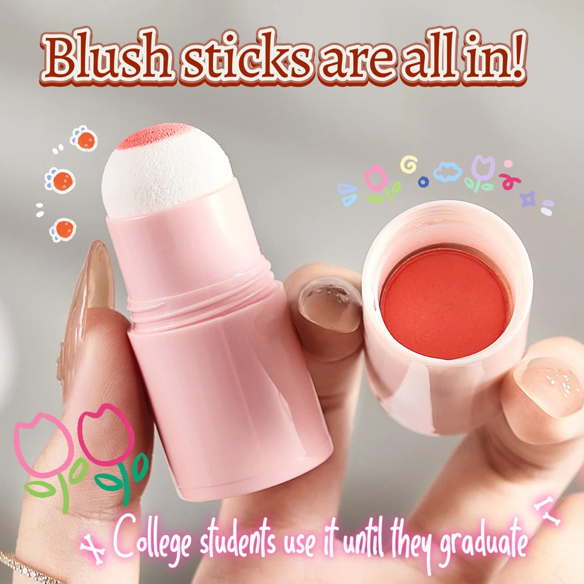 Blush Stick Highlighting Color Pure Lust Matte Teen Face Blush  Blush Palette Makeup Korean Face Makeup