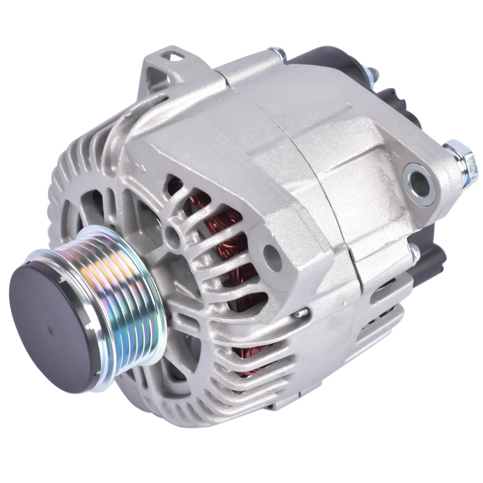 AP02 Alternator 12V 110A with 6 Groove Serpentine Pulley for Hyundai Sonata Kia Forte Koup Forte5 Magentis Optima Rondo