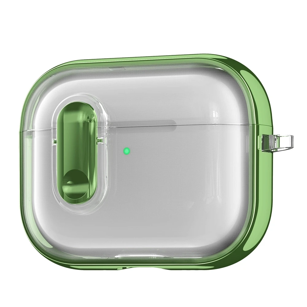 Neu eingetroffene transparente, kristallklare, sichere Schutzhülle für Apple AirPods 4 Pro 3 2 Kopfhörer mit Haken