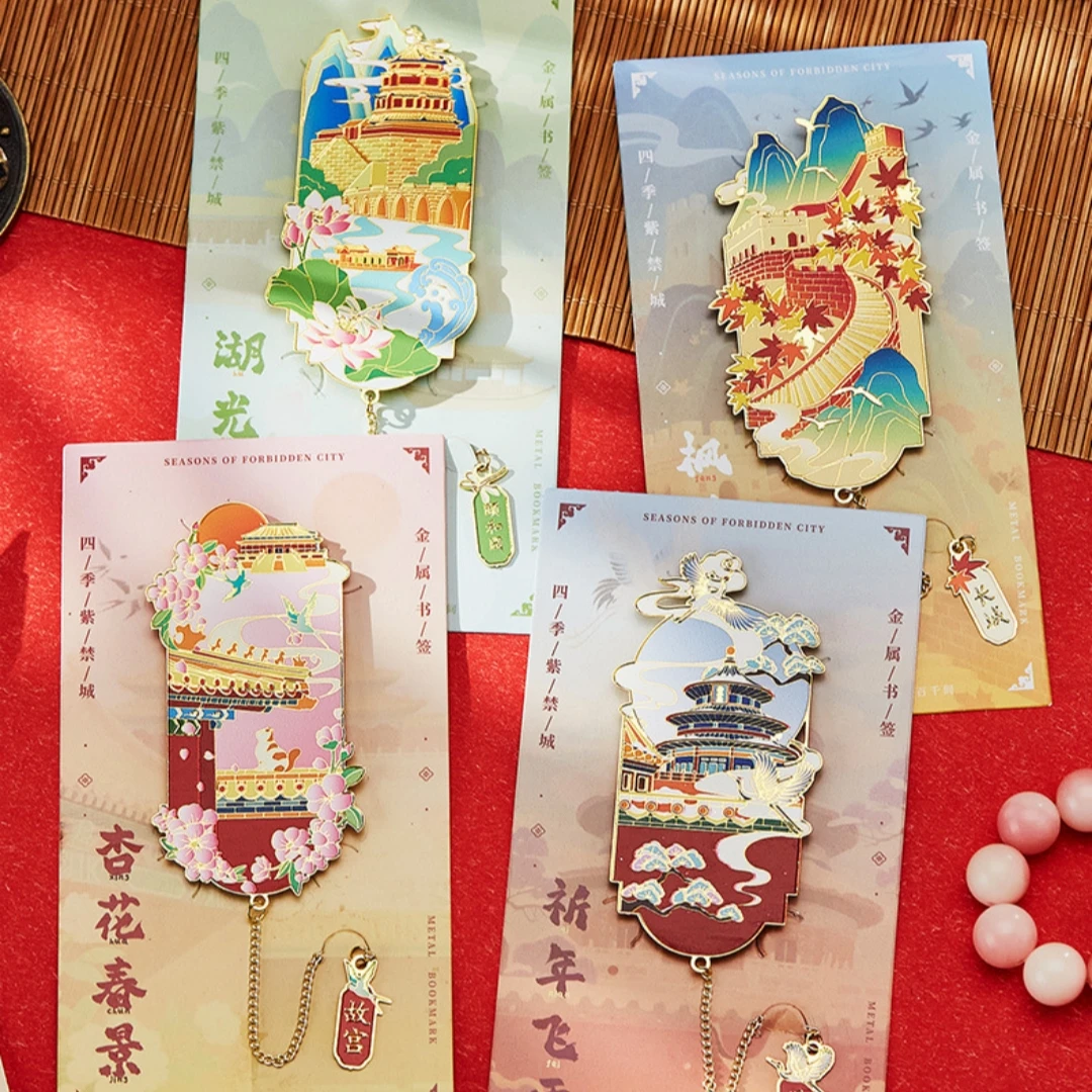 

Beijing Tourist Bookmark High-Quality Museum Bookmark Forbidden City Bookmark Unique For Book Lovers History Buffs Gift