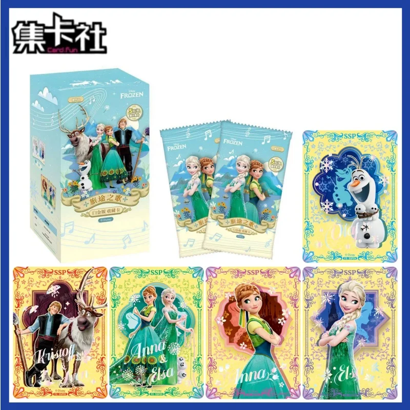 

Card.Fun‌ New Disney Authentic Frozen Series Collection Cards Elsa and Anna Anime Peripheral Cards Children's Holiday Gifts