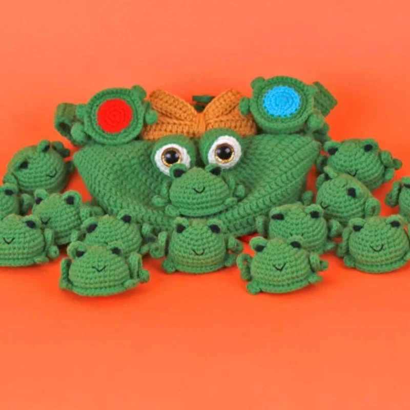 

Frog Crochet Memory Game Memory Matching Game Physical Item The ORIGINAL Frog Mom And Baby Educational Toys