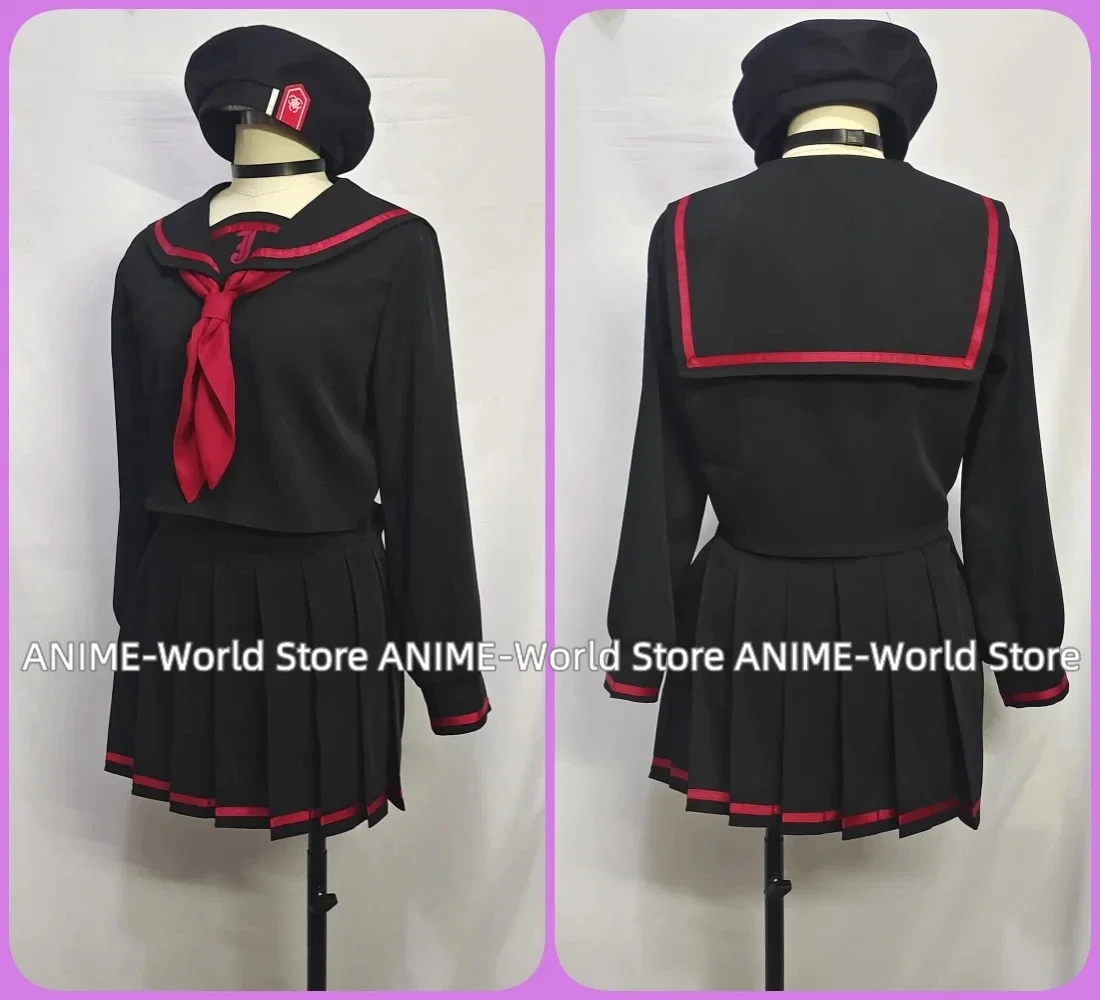 《Custom Size》Game Blue Archive Ichika Assistant Cosplay Costume Justice Commission Mob Cute Sailor Dress JK Uniform Wig Props