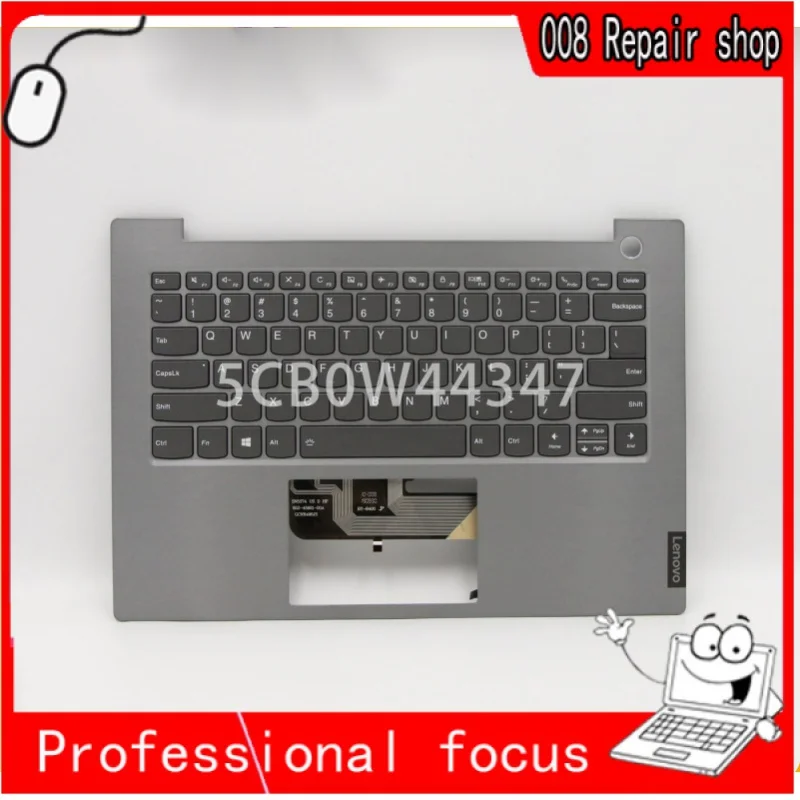 

5cb0w4434 7-дюймовая верхняя крышка для рук для lenovo thinkbook 14-iml c-крышка с подсветкой клавиатуры