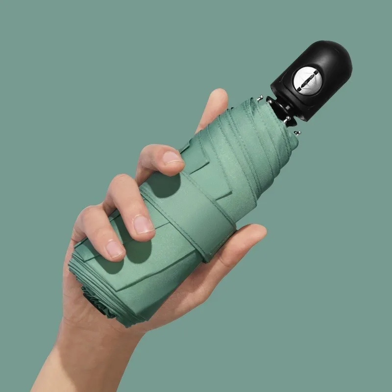Kreative Mini Tragbare Regenschirm Fünf-falten Tasche Regenschirm Regen Frauen Vollautomatische Reise Regenschirm Outdoor Regendicht Werkzeuge
