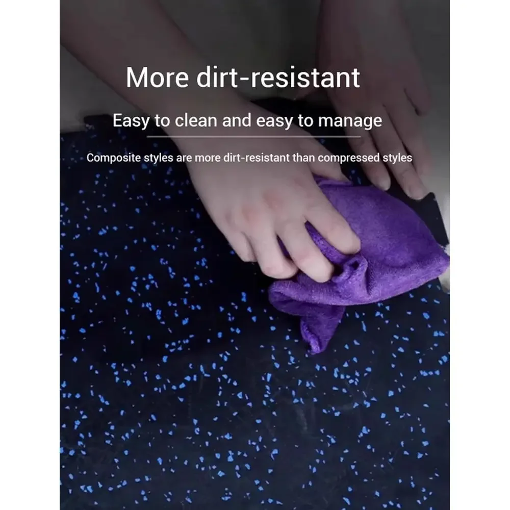 Interlocking Foam Floor Mat - Rubber Tiles for Protective Ground Cover, Ideal for Sports, Workouts, and Home Garages (Color 7, 2 view 6
