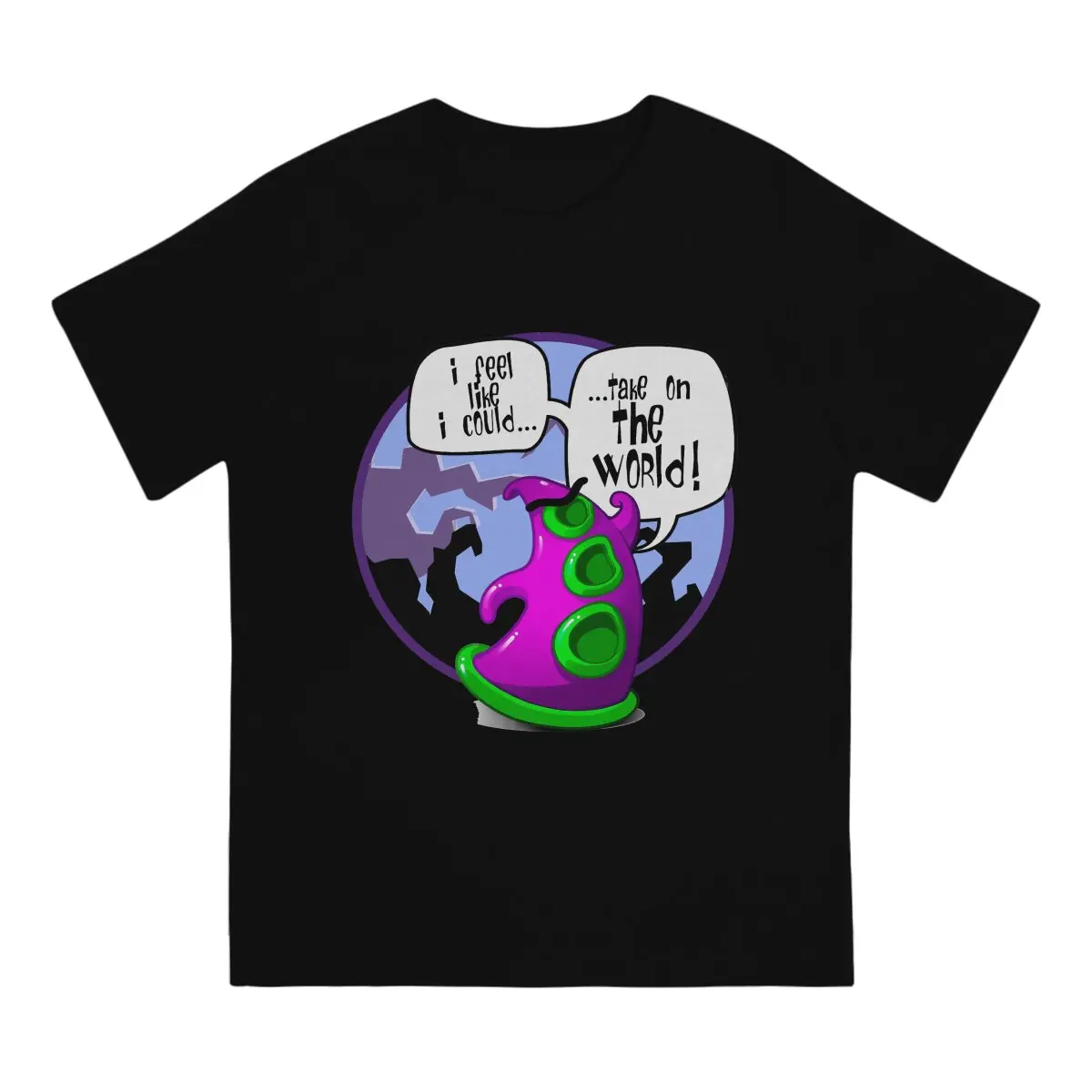 Day Of The Tentacle Take on THE WOLD Tshirt Homme Men's Streetwear Blusas T Shirt For Men