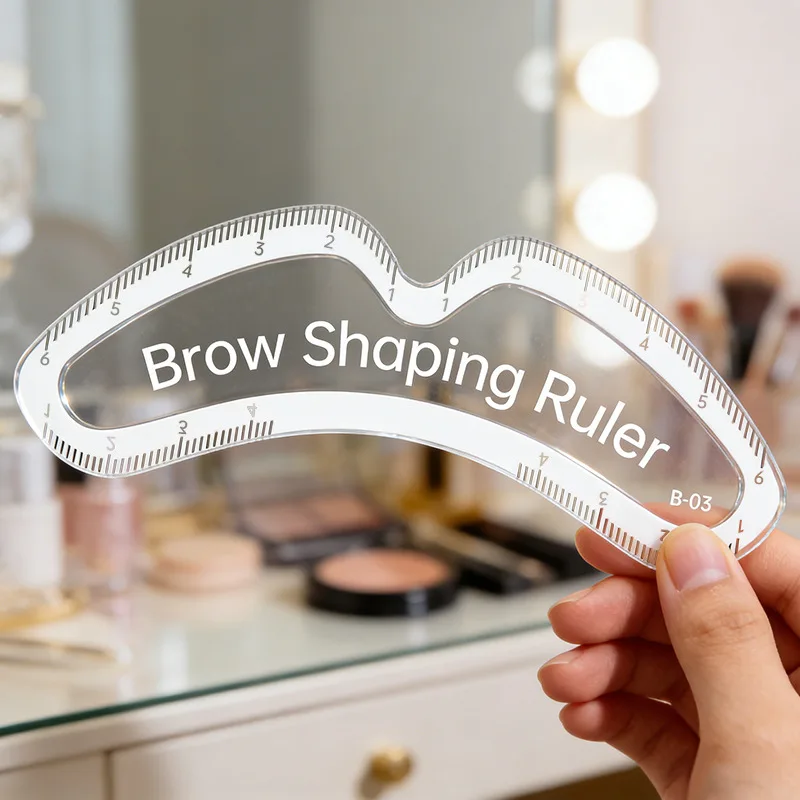 1PC Brow Mapping Ruler Eyebrow Shaping Ruler 1 Minute Fast Drawing Design Brow Easy Tool Microblading Permanent for Women Gift