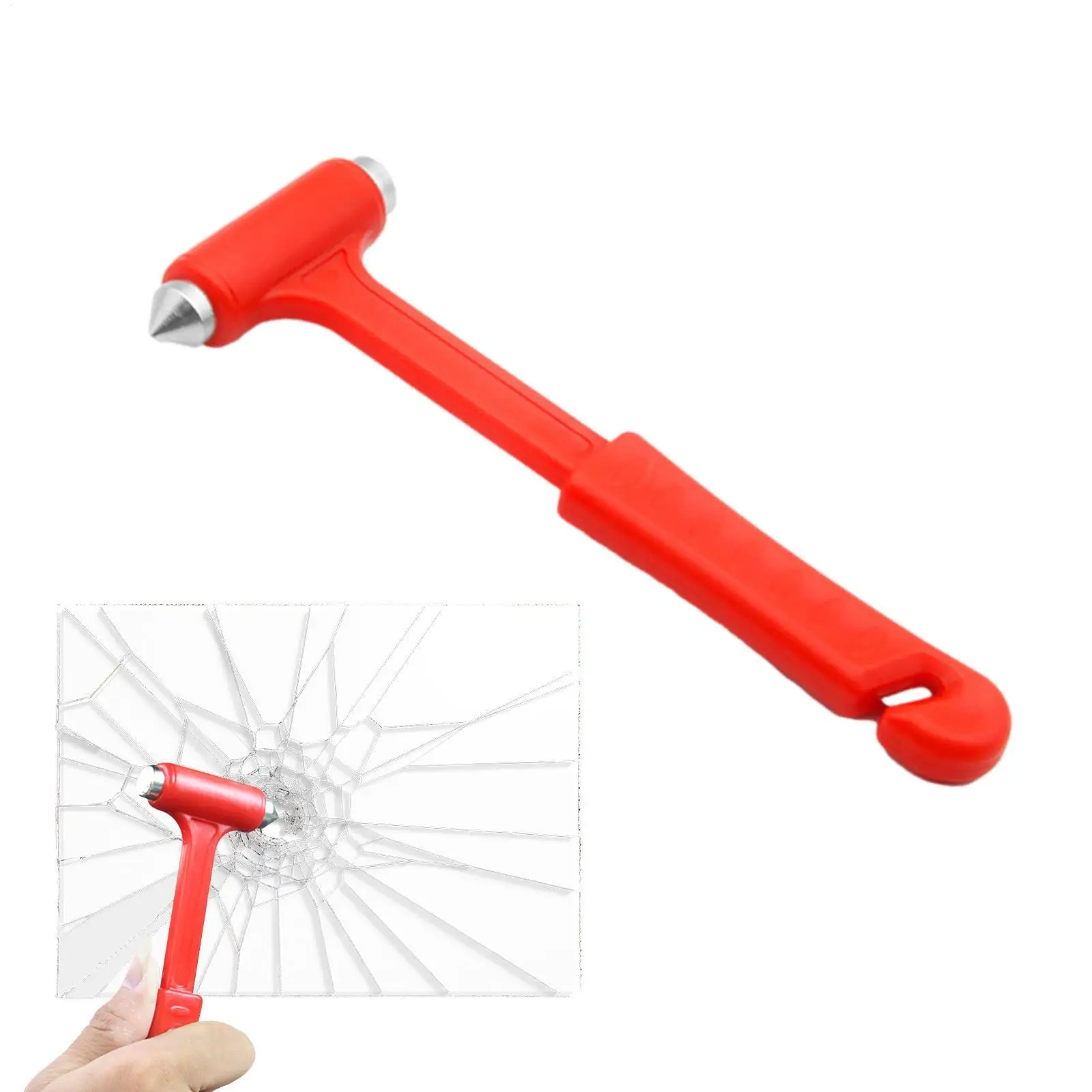 1pc Car Buses Trucks Window Breaking Hammer Emergency Escape Safety Hammer Glass Breaker Seat Belt Cutter Tools