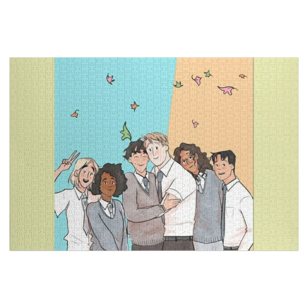 

Heartstopper cast members cartoon Jigsaw Puzzle Novel Toys For Children 2022 Wooden Jigsaws For Adults Jigsaw For Kids Puzzle