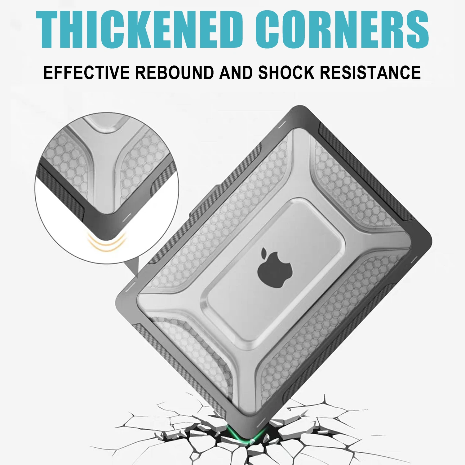 Heavy Duty Rugged Hard Shell Protective Cover For MacBook Pro 14 inch M5/M4/M3/M2/M1 Chip 2025-2021 Case For MacBook 13.6 inch
