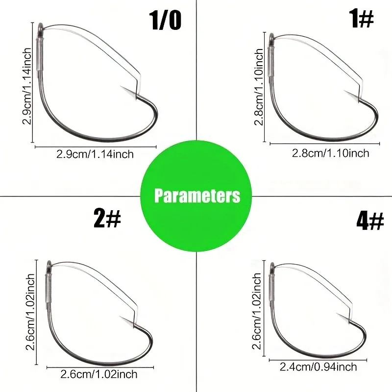 20/40pcs Weedless Drop Shot Hooks - Snag-Proof Bottom Fishing Hooks for Soft Bait Rigging, Ideal for River & Saltwater Fishing