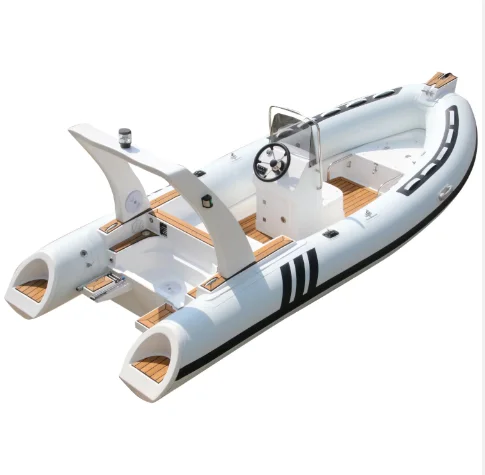 16ft Hypalon/PVC Inflatable Boat Fiberglass Hull RIB With Sundeck