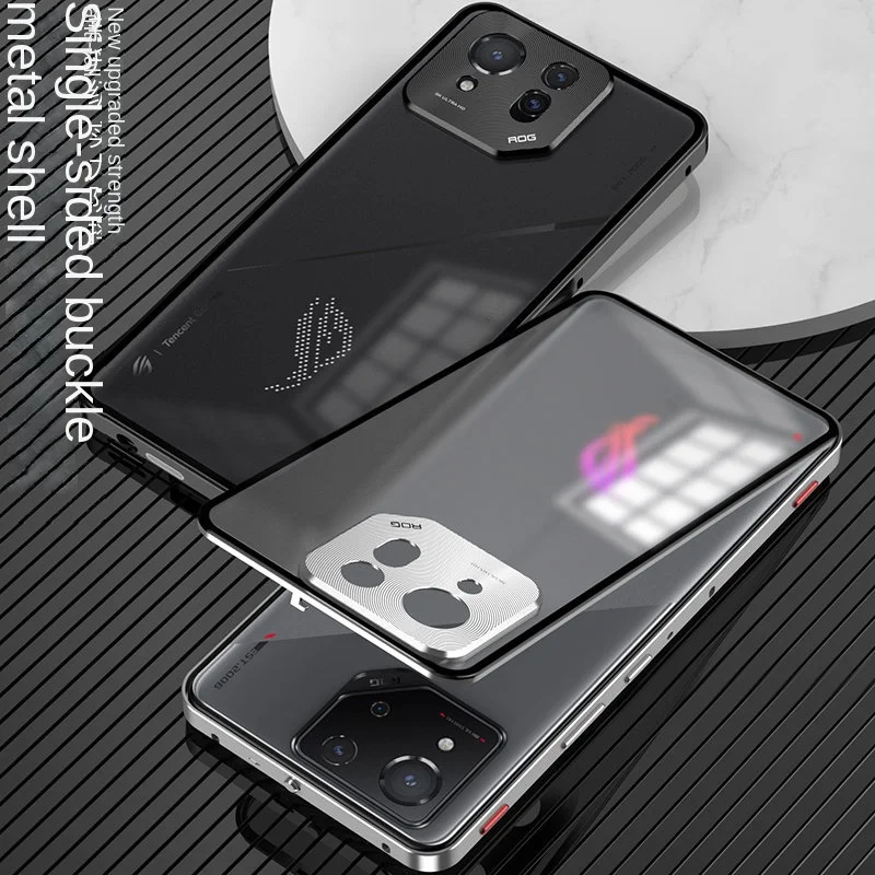 For Asus Rog Phone 8 AI2401 Case Shockproof Magnetic Metal Bumper Clear Matte Hard Back Cover Phone Case for Asus Rog Phone8 5G image 4