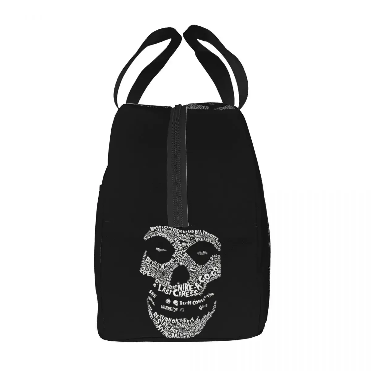 Horror Rock Misfits Skull Lunch Bag Women Portable Cooler Thermal Insulated Lunch Box per Picnic all'aperto conservazione cibo Bento Box