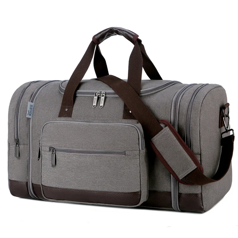 Bolsa de lona para hombre, bolso de mano enorme para AirplanesTravel Weekender