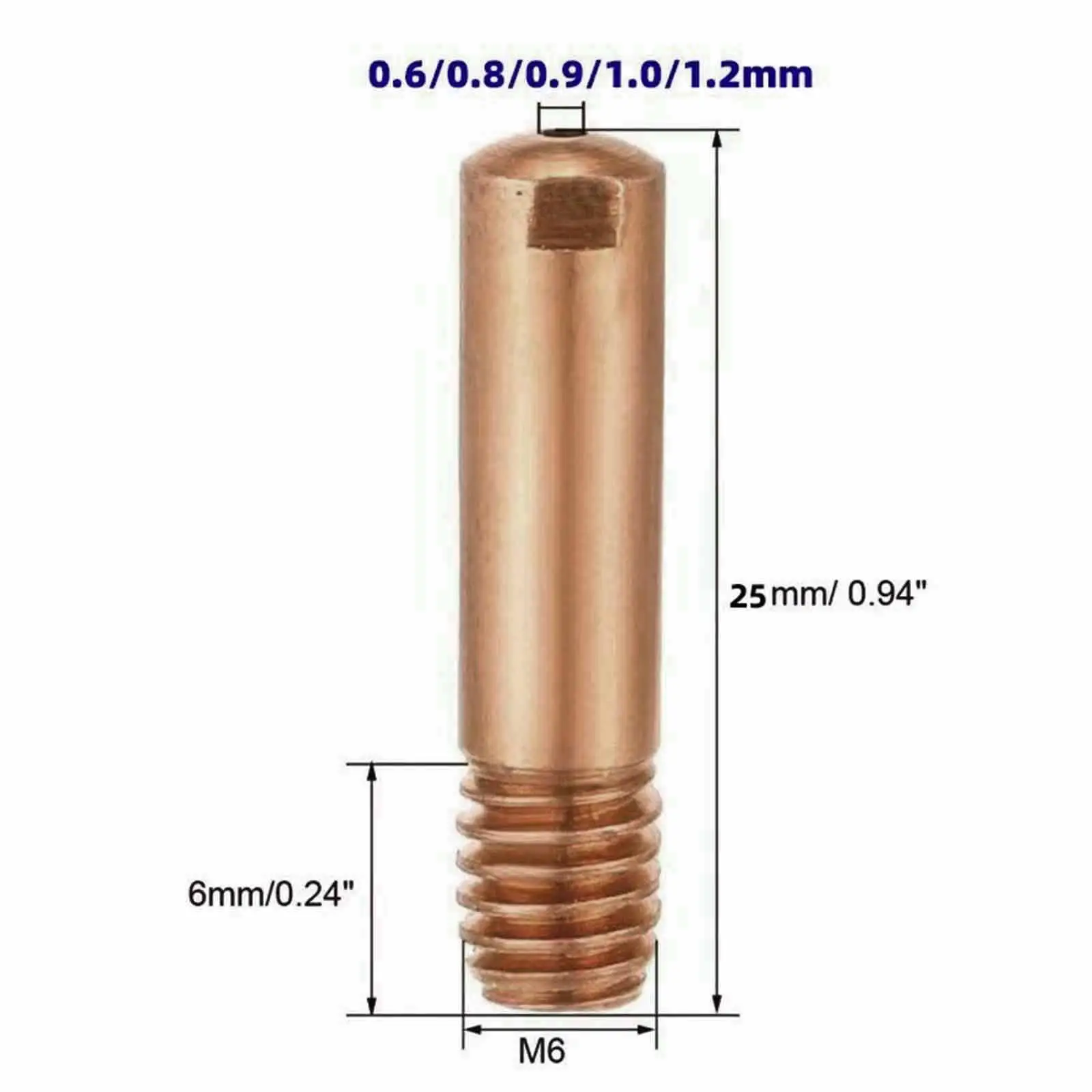 Mig Welding Accessory Kit Replacement Welding Part Easy to Install for MB15 15AK Welding Torch Contact Tips Holder Gas Nozzle