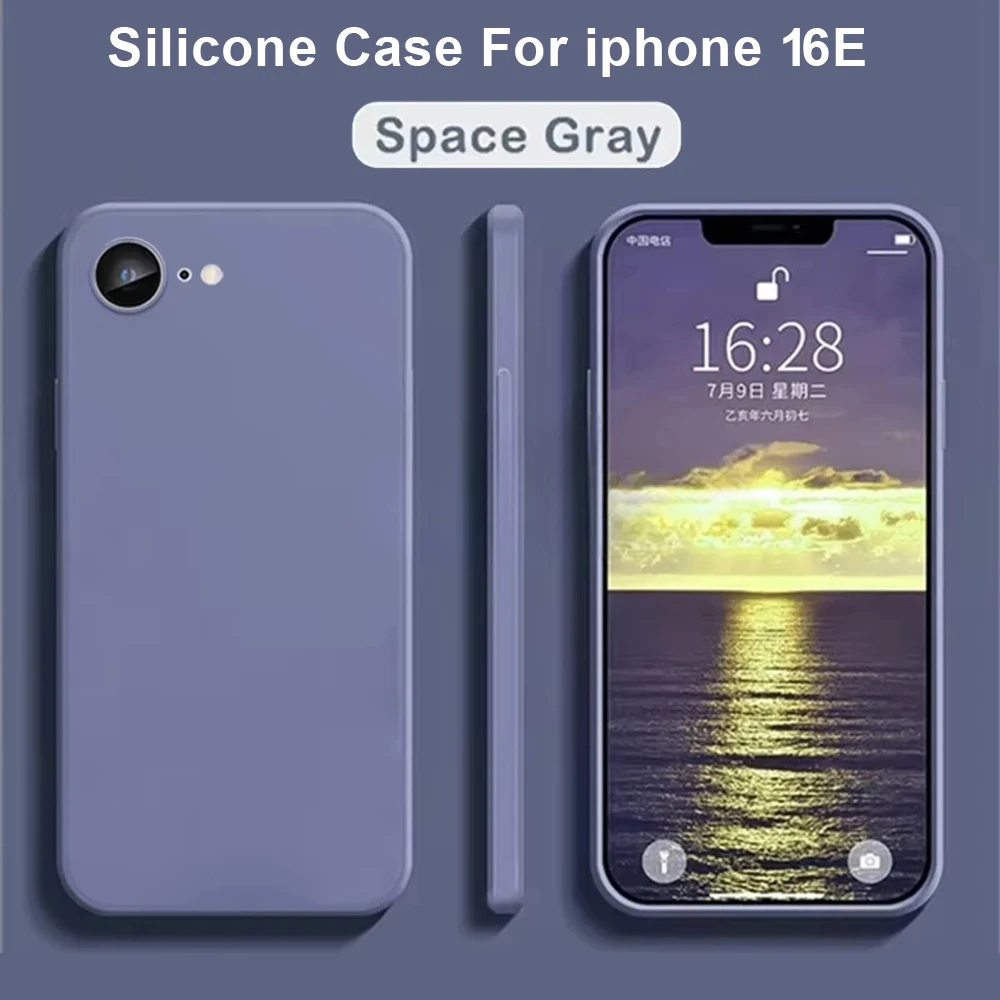 2025年 最新 ホットセール 液体シリコンケース iPhone 16E 16 Pro Max 16用 全面保護カバー iPhone 6 7 8 Plus SE2020対応