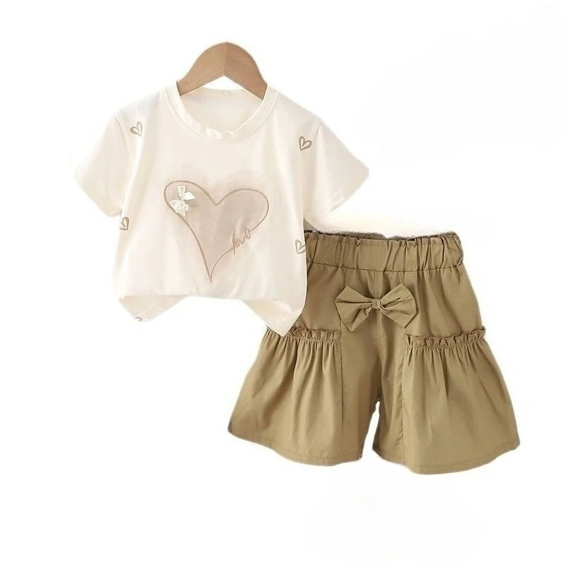 

New Summer Baby Clothes Suit Children Girls Short Sleeved T-Shirt Shorts 2Pcs/Sets Kids Clothing Toddler Costume Infant Outfits