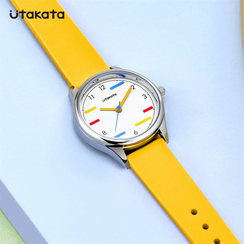 Utakata Fashion Quartz Watch for Women Student Wrist Watches Silicone Strap Watch Wholesale Reloj Mujer Elegante Reloj De Mujer