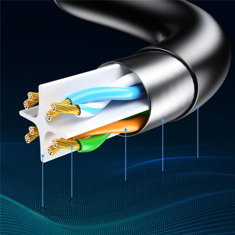 Ethernet Cable Cat6 Lan Cable 10m UTP Cat 6 RJ 45 Splitter Network Cable RJ45 Twisted Pair Patch Cord for Laptop Router