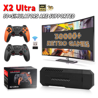 X2 Ultra 256G 60000 Game 4K Game Player HD Retro Video Game Console Wireless Charging Controller TV 30+ Simulators For Kids Gift