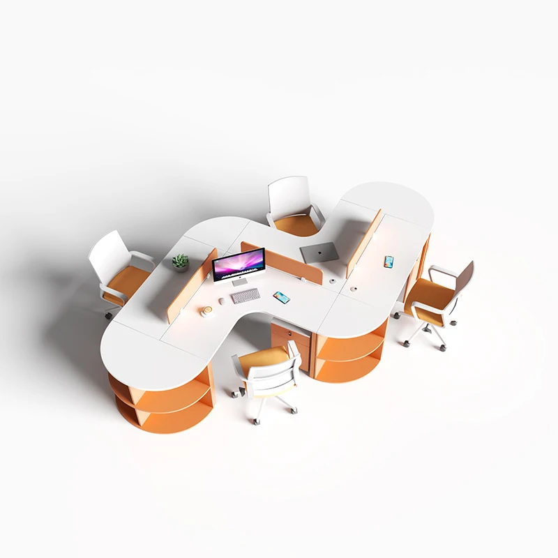 

Modern Wooden Table Office Furniture Workstation Desk Staff Computer Desk Manager Workstation Offlce Table Modular Office Desk