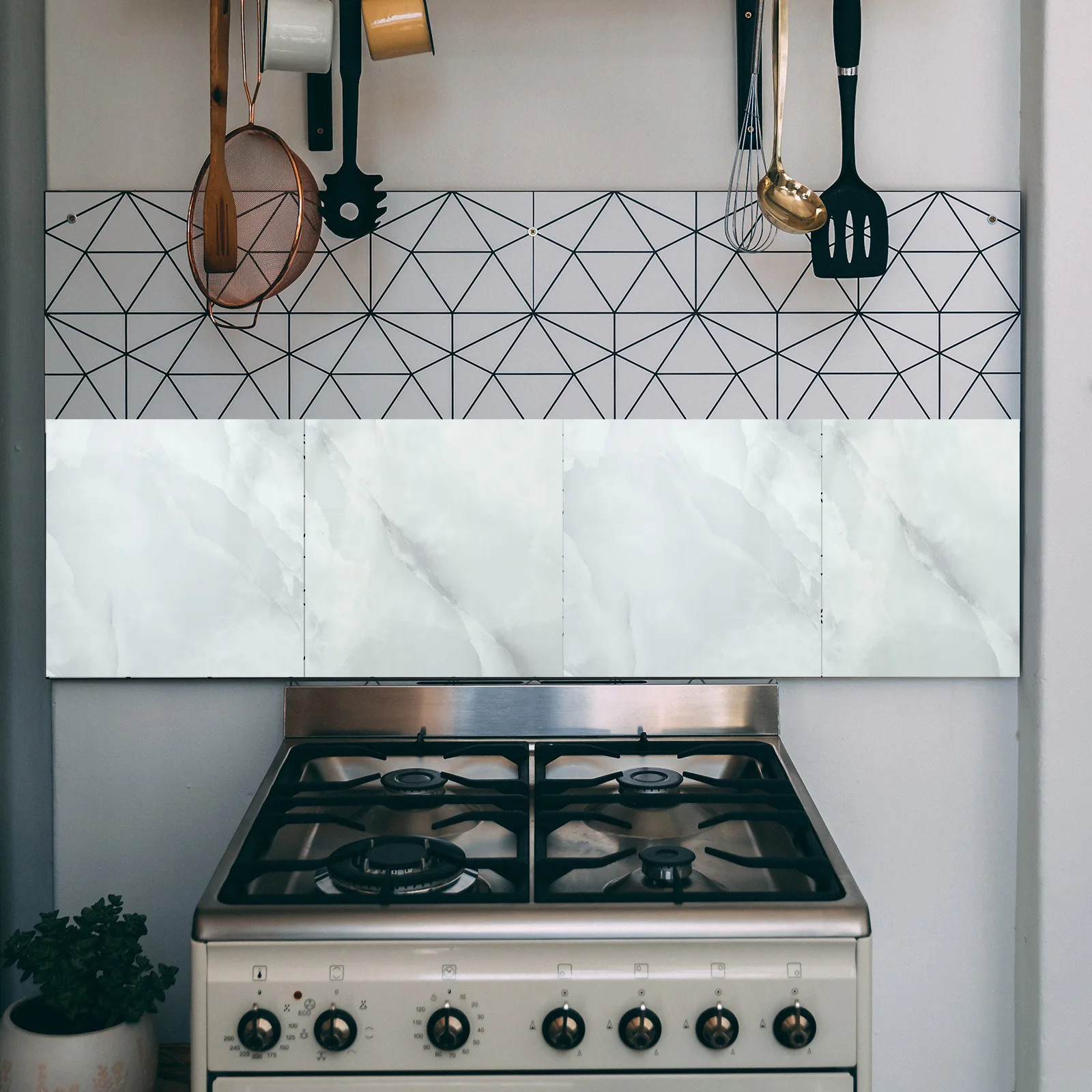 

10Pcs Marble Wall Tiles Self Adhesive Peel and Stick Waterproof Vinyl Tile Stickers for Kitchen Bathroom Tiles Self Adhesive