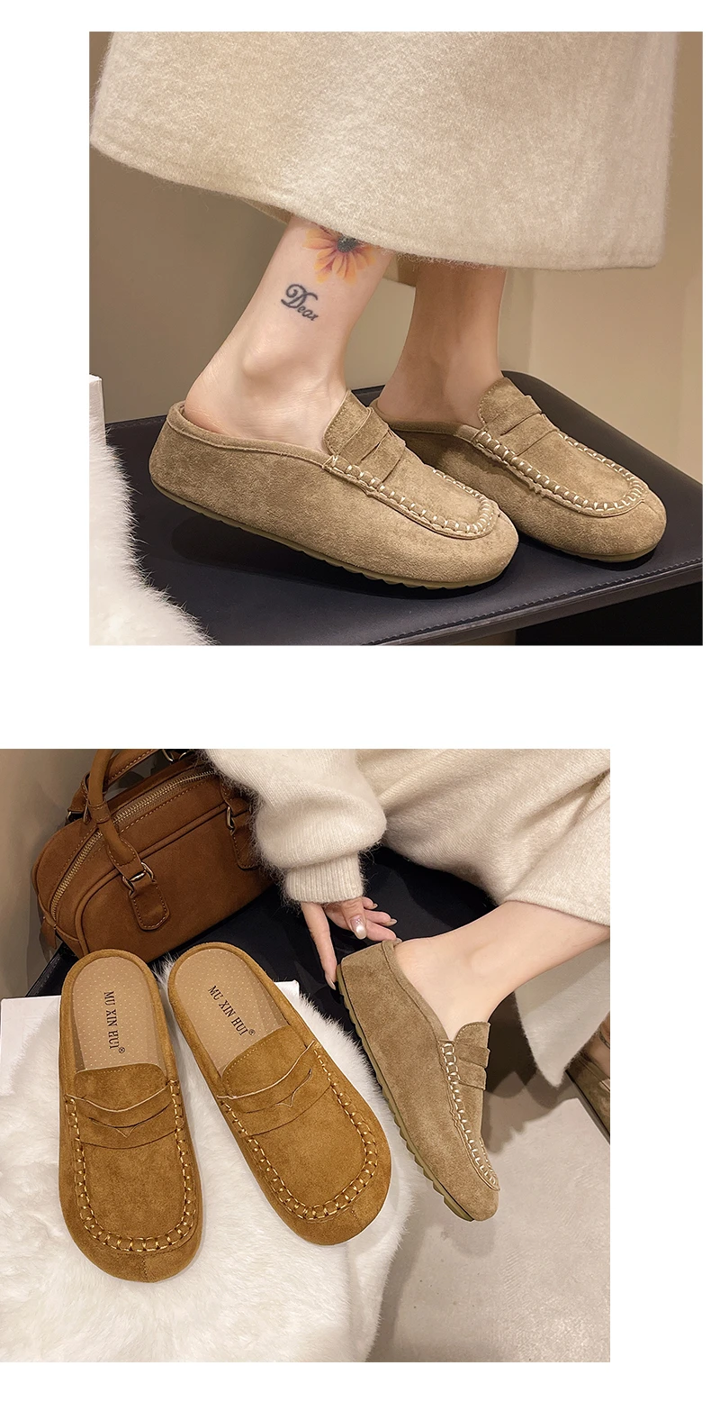 Sandalias Birkent para Mujer, Primavera 2026, Tacón Grueso, Casuales, de Media Planta, Fáciles de Poner, Tipo Mule, Cómodas