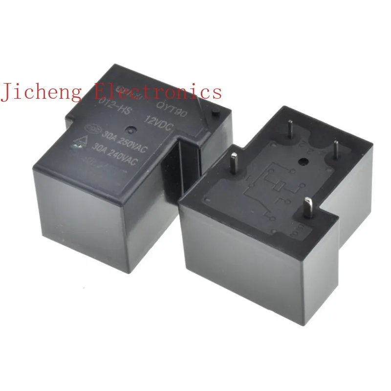 

10PCS QYT90-012-HS 30a 24v small 4-pin normally open high power relay replacement HF105