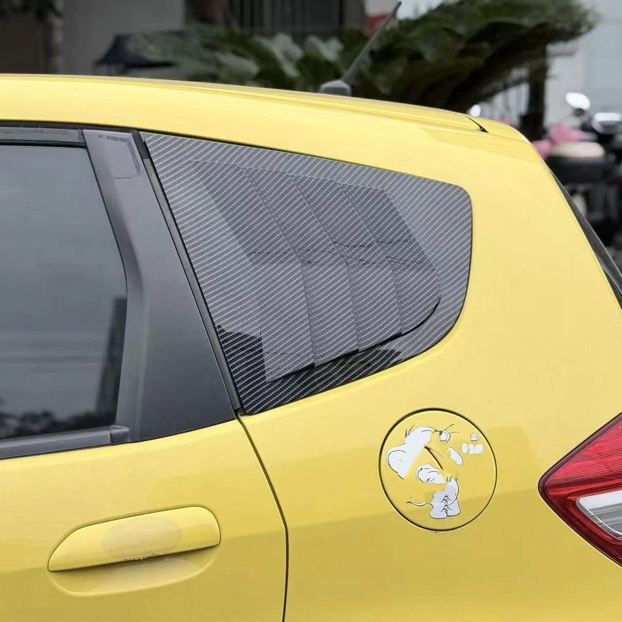 For Honda Fit Jazz 2009 2010 2011 2012 2013 Year Windows Louver Body Kit Accessories view 5