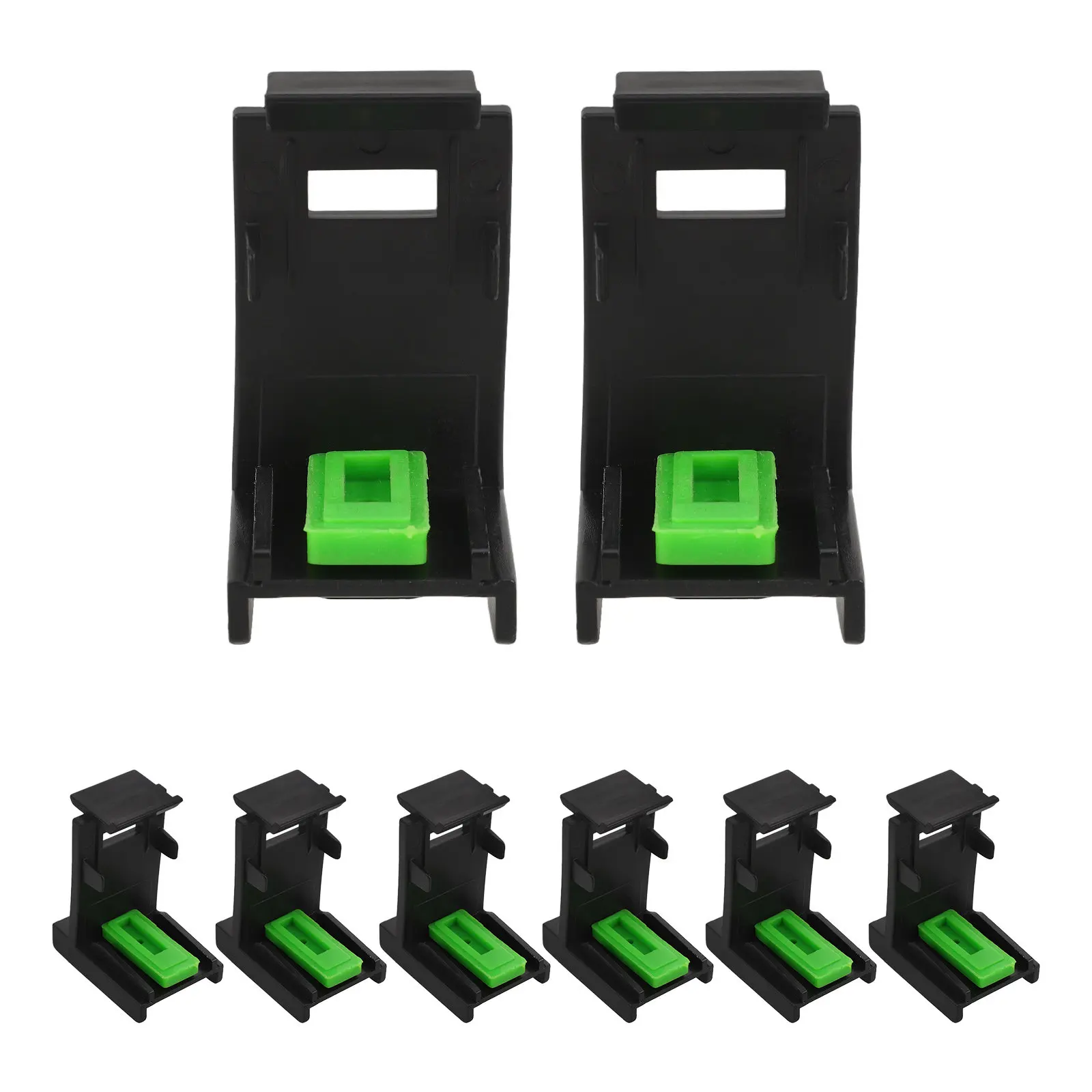 8Pcs Ink Refill Tool Inkjet Cartridge Refill Clip Leak Prevention Positioning Clip Cartridge Suction Adapter Printer Maintenance