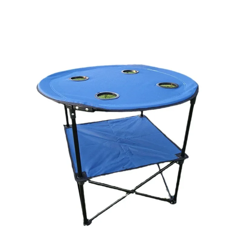 

Chair Outdoor Leisure Removable Folding Oxford Cloth Round Table Picnic Travel Party Folding Multi-purpose Table