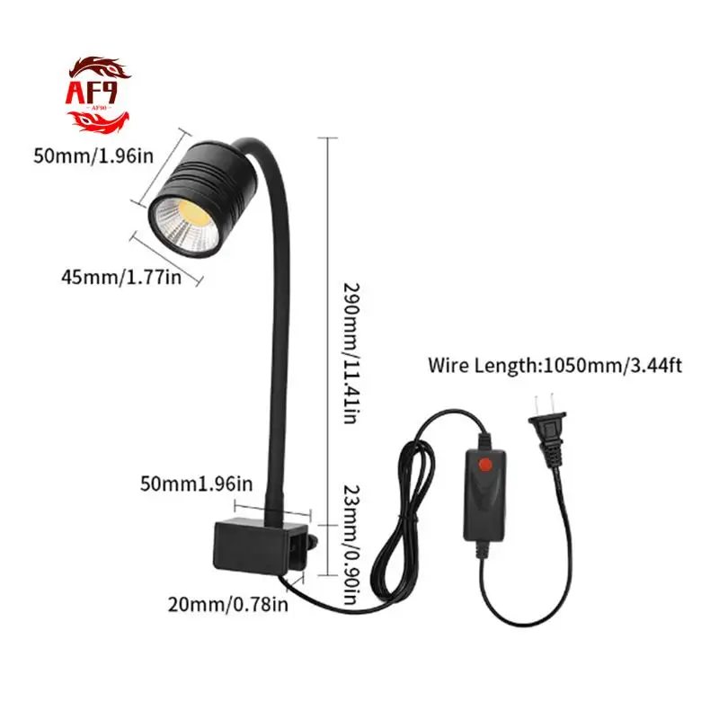 

AF90-LED Aquarium Light Freshwater Fish Tank Spotlight Vivarium Terrarium Light 3 Colors LED Lighting For Optimal Viewing