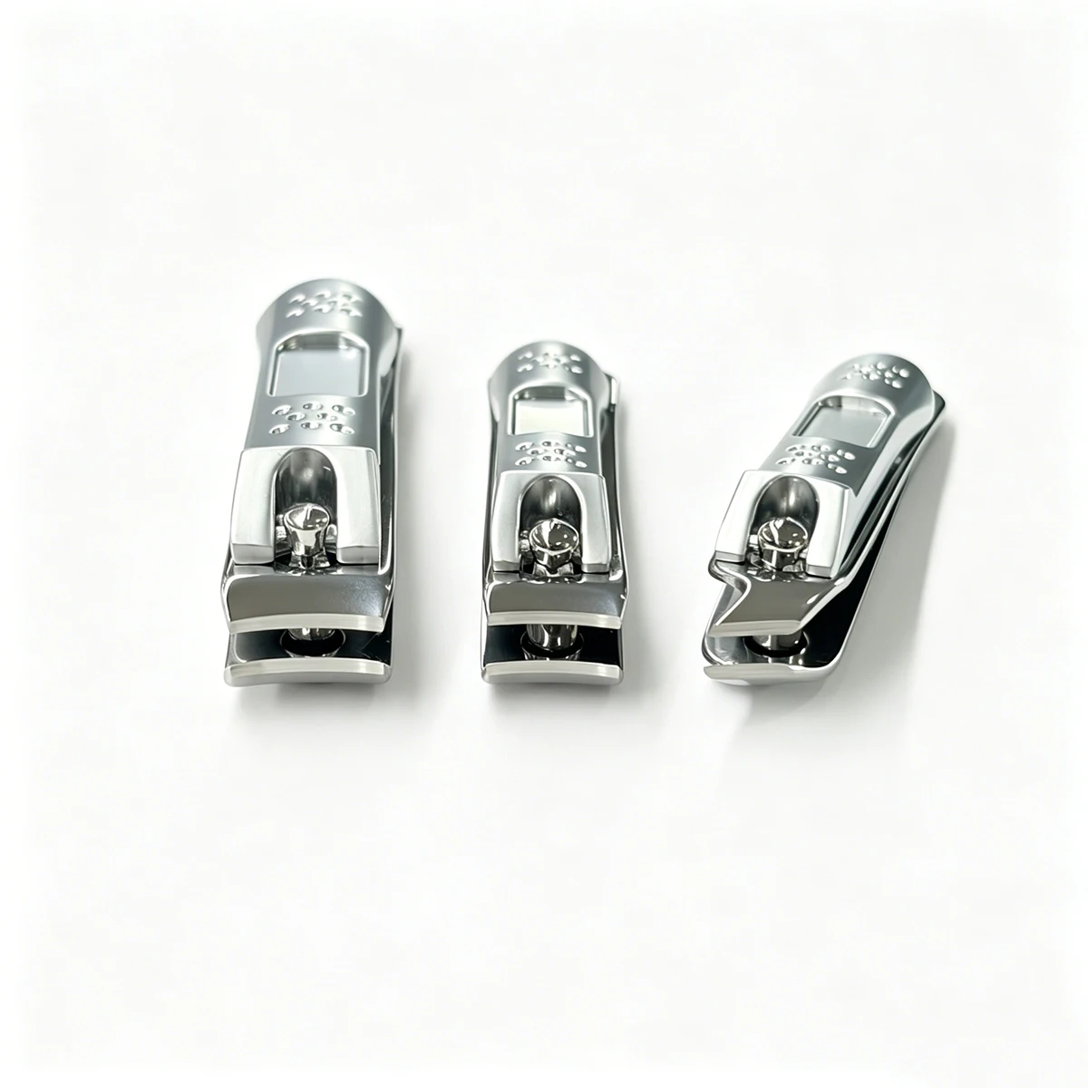 Stainless Steel Nail Clippers with File for Men & Women - Sharp Cutting Edges for Thick Nails - Fingernail Clippers